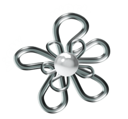 metal flower decoration